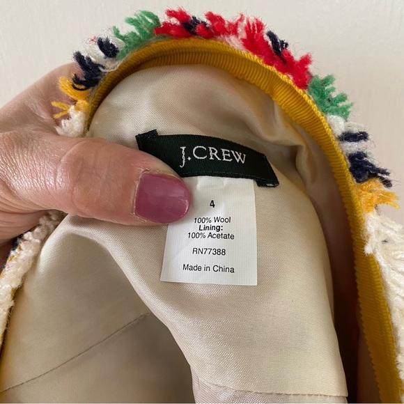 J. CREW Vintage Wool Plaid Mini Skirt size 4 - Picture 5 of 7